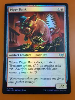 1x Piggy Bank | FOIL | Duskmourn: House of Horror | MTG Magic Cards - Image 1
