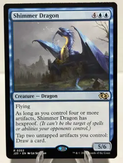 Shimmer Dragon 353 R Foundations Jumpstart NM MTG - Image 1
