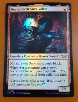 1x Norin, Swift Survivalist | FOIL | Duskmourn: House of Horror | MTG Magic - Image 1