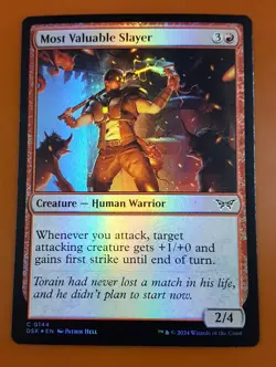 1x Most Valuable Slayer | FOIL | Duskmourn: House of Horror | MTG Magic Cards - Image 1
