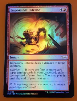 1x Impossible Inferno | FOIL | Duskmourn: House of Horror | MTG Magic Cards - Image 1