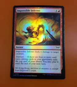 1x Impossible Inferno | FOIL | Duskmourn: House of Horror | MTG Magic Cards - Image 3