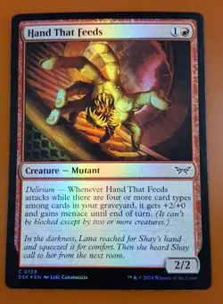 1x Hand That Feeds | FOIL | Duskmourn: House of Horror | MTG Magic Cards - Image 1
