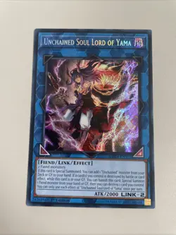 MP24-EN101 Unchained Soul Lord of Yama Prismatic Secret Rare 1st Ed YuGiOh - Image 1