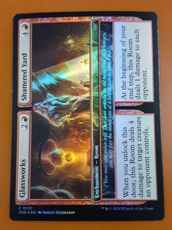 1x Glassworks & Shattered Yard | FOIL | Duskmourn: House of Horror | MTG Magic - Image 1