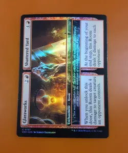 1x Glassworks & Shattered Yard | FOIL | Duskmourn: House of Horror | MTG Magic - Image 3