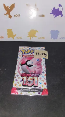22.77g SEALED, In Hand, Eng Pokemon 151 MEW Booster Pack - HeavyU God PackU - Image 2