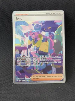 Iono Trainer Paldean Fates 237/091 Special Illustration Rare. NM Pokemon TCG - Image 1