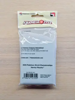 Pokemon World Championship Anaheim 2025 Pikachu Sleeves Varsity NEW - Image 3