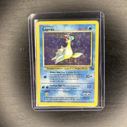 Pokemon TCG 10/62 Lapras Fossil Unlimited Holo Rare - Image 1
