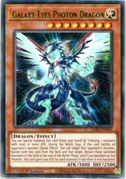 Galaxy-Eyes Photon Dragon - GREEN LDS2-EN047 Ultra Rare 1st Edition Yugioh - Image 1