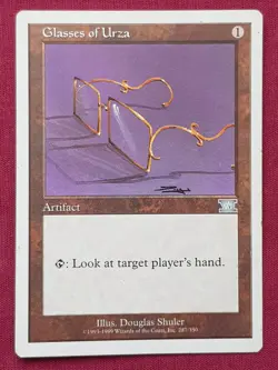 Magic The Gathering 6TH EDITION GLASSES OF URZA artifact card MTG SIXTH - Image 1