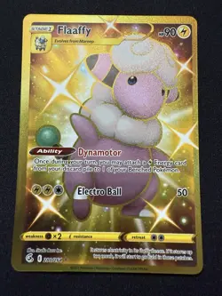 Flaffy Gold Secret Rare Full Art 280/264 Fusion Strike Pokemon Card - Image 1