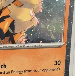 Arcanine SWIRL!! SVP 011 S&V Black Star Promo Pokemon Card Cosmos Holo Promo - Image 2