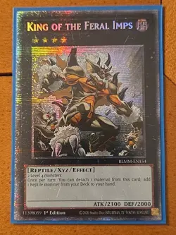 Yugioh King of the Feral Imps BLMM-EN154 Starlight Rare 1st Edition Near Mint - Image 1