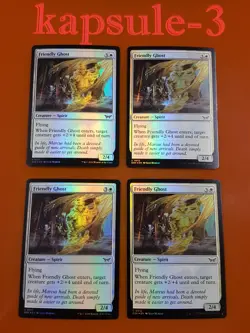 4x Friendly Ghost | FOIL | Duskmourn: House of Horror | MTG Magic Cards - Image 1