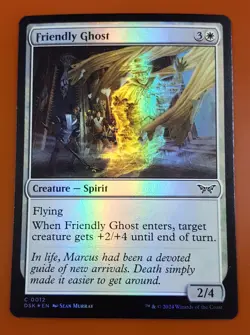 1x Friendly Ghost | FOIL | Duskmourn: House of Horror | MTG Magic Cards - Image 1