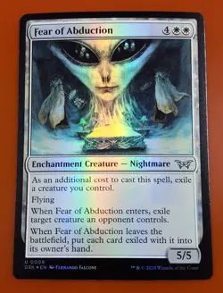 1x Fear of Abduction | FOIL | Duskmourn: House of Horror | MTG Magic Cards - Image 1