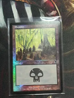 Swamp (339) Odyssey Foil-MTG-Lightly Played - Image 1