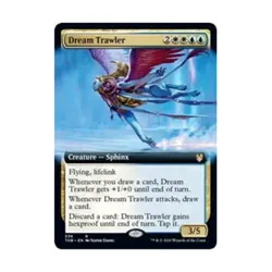 WOTC MtG Theros Beyond Death Dream Trawler (Extended Art) (R) (Foil) EX - Image 1