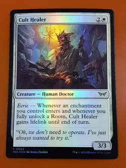 1x Cult Healer | FOIL | Duskmourn: House of Horror | MTG Magic Cards - Image 1