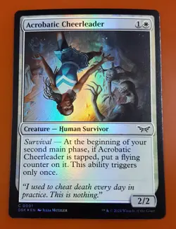 1x Acrobatic Cheerleader | FOIL | Duskmourn: House of Horror | MTG Magic Cards - Image 1