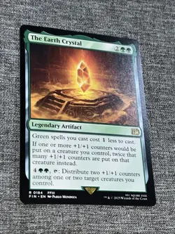 NM The Earth Crystal Final Fantasy Rare MTG Card 0184 FFIII Artifact - Image 1