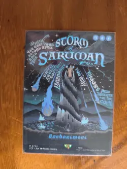 MTG Storm of Saruman (Borderless Poster ) The Lord of the Rings Minty PACKFRESH - Image 1