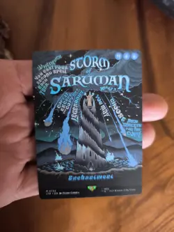 MTG Storm of Saruman (Borderless Poster ) The Lord of the Rings Minty PACKFRESH - Image 2