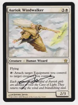 Signed Auriok Windwalker Proof LP Fifth Dawn Artist Jeremy Jarvis MTG Magic AP! - Image 1