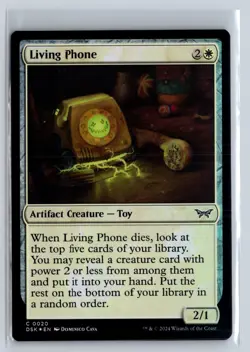 FOIL Living Phone Duskmourn Common - MTG Magic the Gathering Card - Image 1