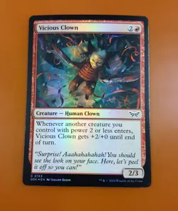 1x Vicious Clown | FOIL | Duskmourn: House of Horror | MTG Magic Cards - Image 3