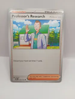 Pokemon Prismatic Evolutions Singles Professor's Research 123/131 Mint - Image 1