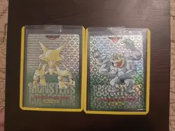 Pokemon 1996 Cards Alakazam 065 And Machamp 068 - Image 1