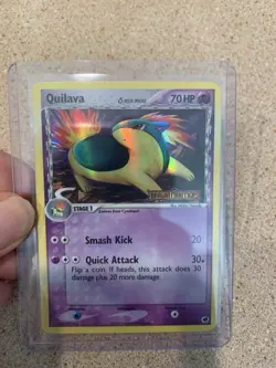 Rare Pokemon Card Quilava - 36/101 - EX Dragon Frontiers Stamped Holo 2006 - Image 1