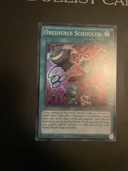 1x Obedience Schooled LVAL-EN088 Super Rare NM Yugioh Card 1st - Image 1