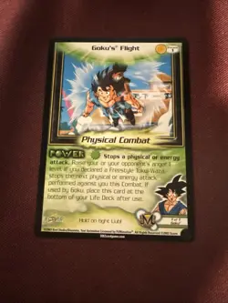 Dragon Ball Z DBZ CCG TCG Unlimited Preview 1 Goku's Flight Fusion Saga Card - Image 1