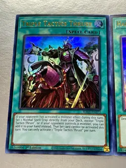 Triple Tactics Thrust + Harpie's Feather Duster | Ultra Rare | NM | YuGiOh! - Image 4