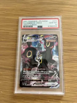 PSA 10 Umbreon VMAX CSR 245 184 Japanese Pokemon Card Gem Mint Eevee Heroes - Image 1
