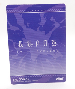 Sung Jinwoo SSR Solo Leveling Eaki Shun Mizushino SSR-06 Anime Trading Card - Image 2