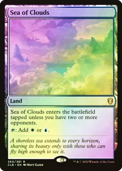Sea of Clouds FOIL x1 Commander Legends: Battle for Baldur's Gate MTG Land Card - Image 1