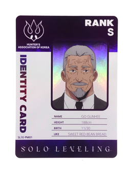 Go Gunhee Solo Leveling Mapniverse SL1E-PM01 ID Anime Trading Card - Image 1