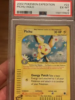 Pichu Holo Expedition Base Set 022/165 2002 Pokemon Card - Image 3