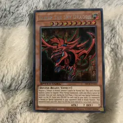 Yugioh Slifer The Sky Dragon SBCB-EN201 1st Edition Secret Rare Card NM-MT - Image 1