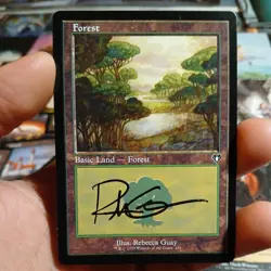 MTG Forest (0450) - Retro Frame NM-Mint Commander Masters - Image 1