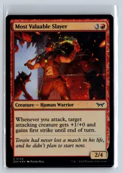FOIL Most Valuable Slayer Duskmourn - MTG Magic the Gathering Card - Image 1