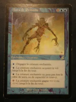 mtg magic pemmin's aura de pemmin scourge FRENCH vf fr fleau PLAYED - Image 1