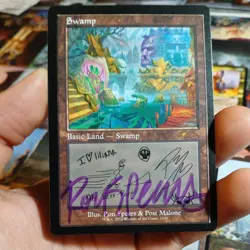 Swamp (Post Malone) - Near Mint MTG Secret Lair Non-Foil signed - Image 1