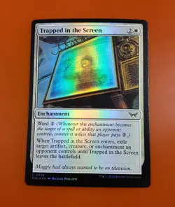 1x Trapped in the Screen | FOIL | Duskmourn: House of Horror | MTG Magic Cards - Image 3