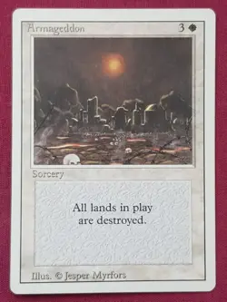 Magic The Gathering REVISED EDITION ARMAGEDDON white card MTG - Image 1